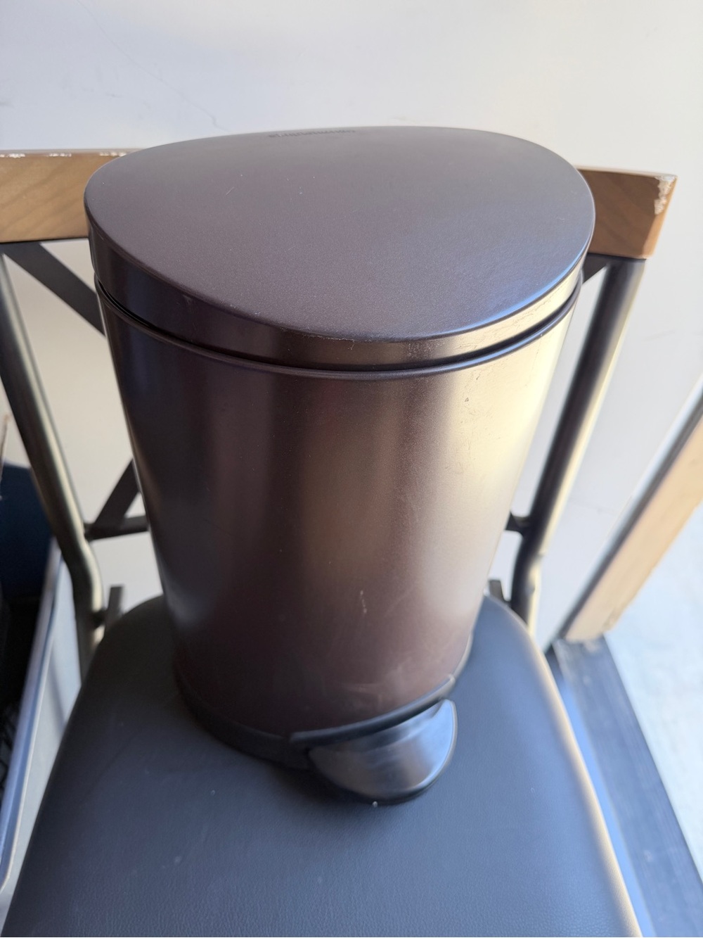 simplehuman Brown Step Trash Can